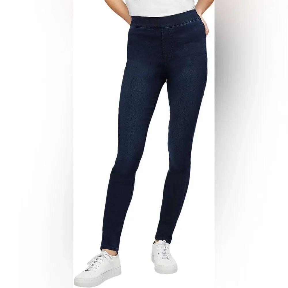 NWOT Jen7, 7 for all mankind Comfort Skinny Pull-On Jeans size 4 classic dark